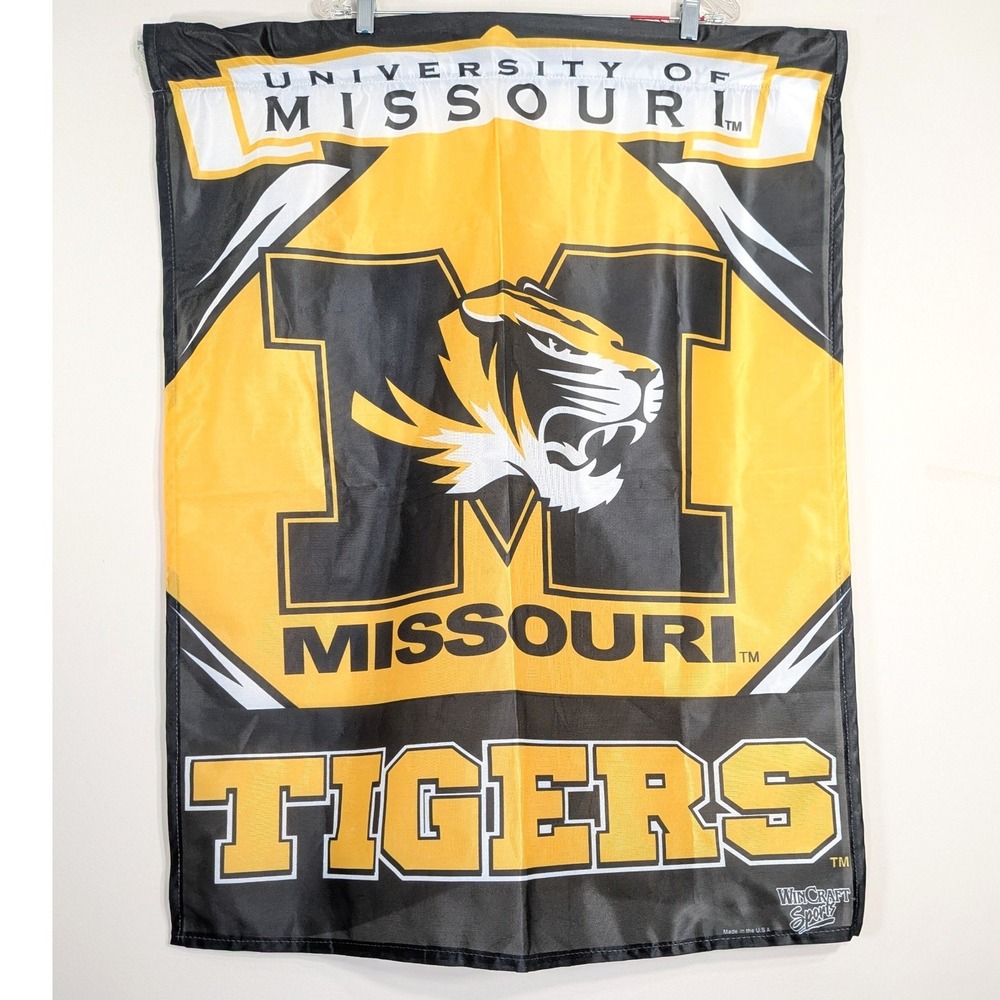 WinCraft Black University of Missouri Tigers Banner; NCAA Collegiate Flag